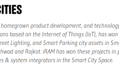 Homegrown IoT company iRAM Technologies bags 4 new projects in Dahod, Pimpri Chinchwad, Rajkot and Kohima Smart Cities- BW Smartcities