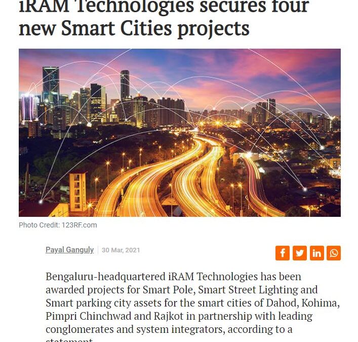 iRAM Technologies secures four new Smart Cities projects – TechCircle